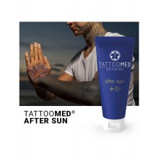 TattooMed After Sun – Специализиран крем за след слънце за татуировки, Охлаждащ и успокояващ, 100% Веган, Произведен в Германия