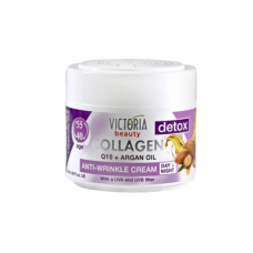 Victoria Beauty Detox Крем за лице против бръчки с Q10, хиалурон и арган 50ml